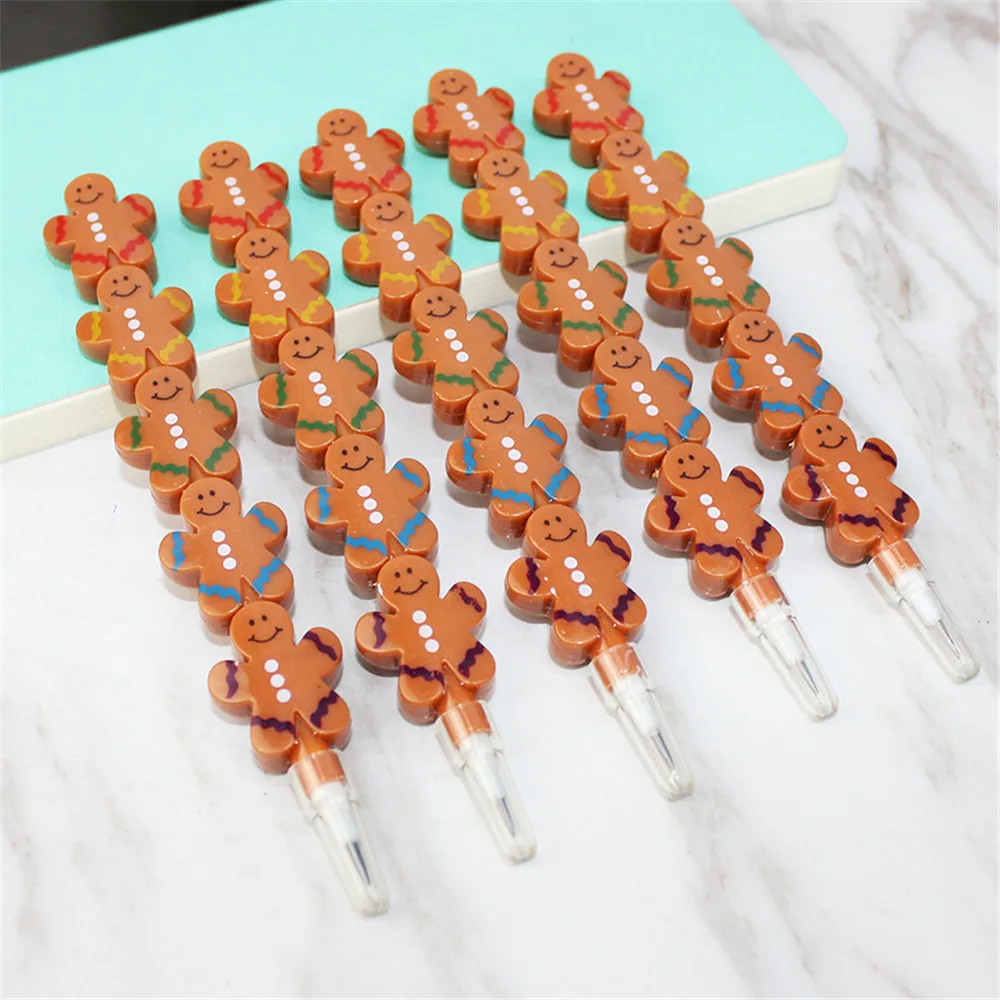 2pcs Non-sharpening Snowman Pencils Pen Cap Students Writing Pens School Stationery Pencil for Kids Christmas Office Supplies | Канцтовары