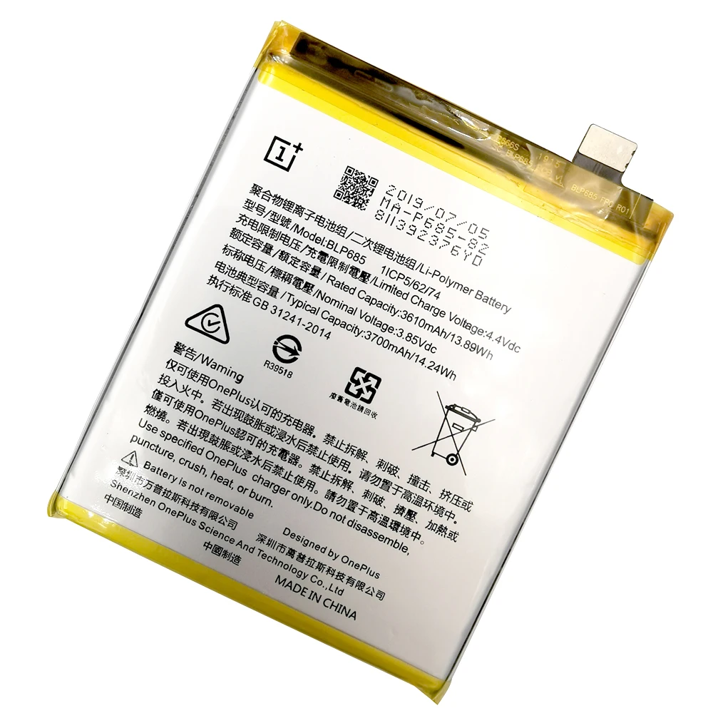

Original Replacement Phone Battery For OnePlus 6T A6010 BLP685 3700mAh High Quality Replacement Li-ion Batteries Free Tools