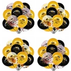 Шары воздушные латексные под розовое золото с конфетти, 15 шт.