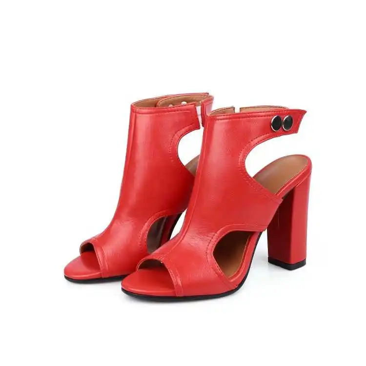 

summer new 2021 Large size women's shoes 34-43 summer thick heeled sandals women's high heeled shoes