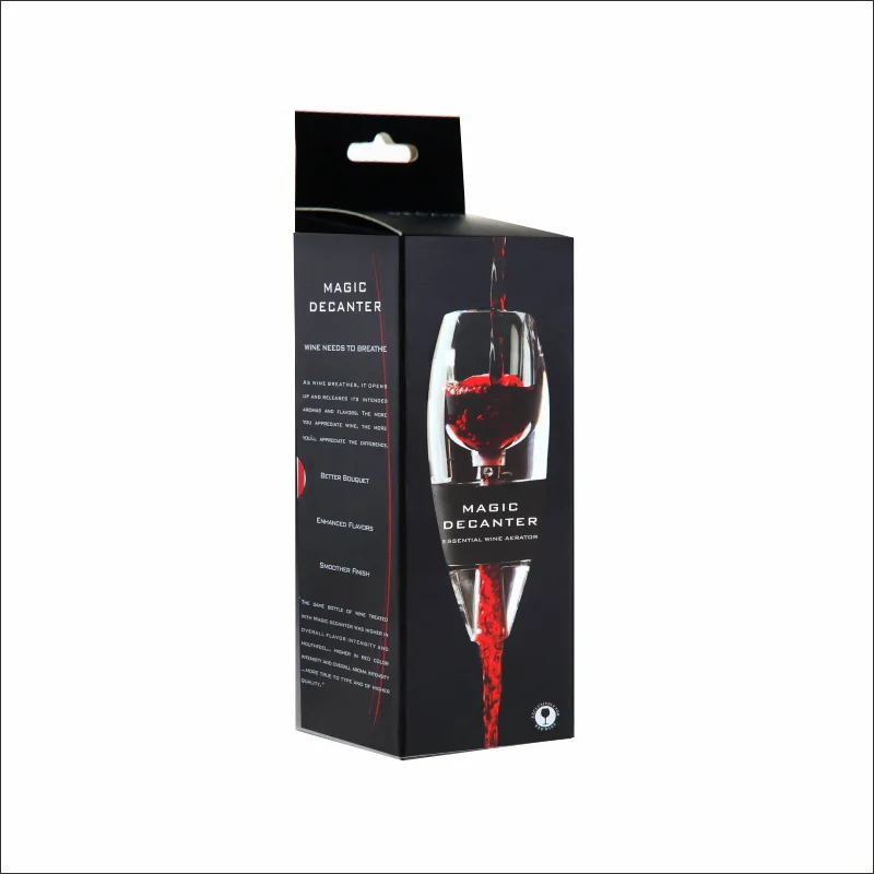 

Creative Crystal Red Wine Tools Sobering Aerator Magic Decanter Essential Wine Quick Pourer Wine Hopper Filter Set Decanting Dis