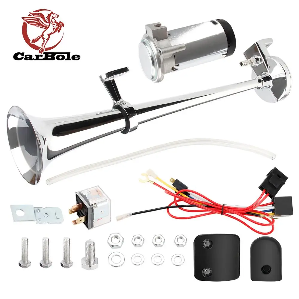 Универсальный серебристый автомобильный клаксон 180 дБ 12 В Герц громкий одиночный