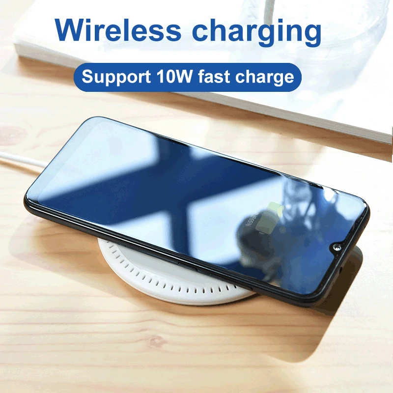 Беспроводное зарядное устройство Qi 10 Вт Индукционное для iPhone 11 Pro X Xiaomi mi Samsung