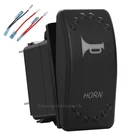 Звуковой сигнал синий светодиод 5Pin (ВКЛ) Включениевыключение 20A12V 10A24V SPST однократно перекидной переключатель + джемпер набор проводов для автомобилей Boat грузовики защита от влаги