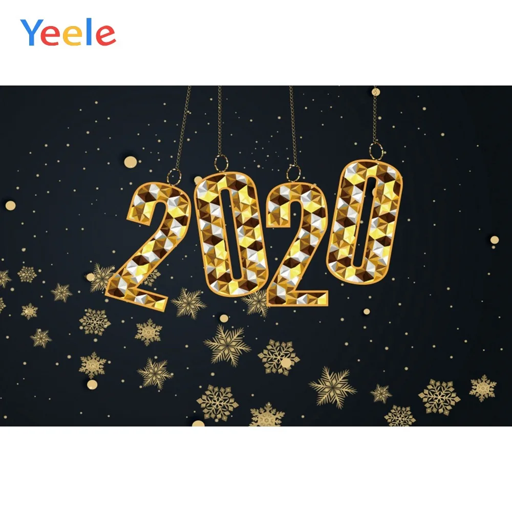 Yeele 2020 новый год боке свет блеск семья Вечеринка фотография фон