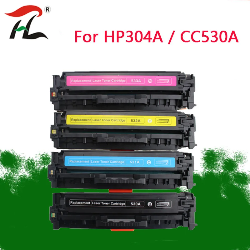 Картридж с тонером совместимый 304A CC530A CC531A CC532A CC533A для HP Color LaserJet CM2320nf CP2025 CM2320fxi CM2320n