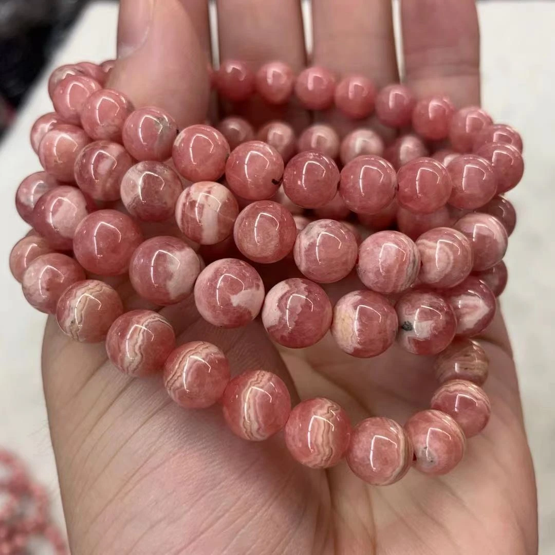 

AAA Grade Genuine Argentina Rhodochrosite bracelet natural gemstone jewerly bracelet for woman for gift wholesale !
