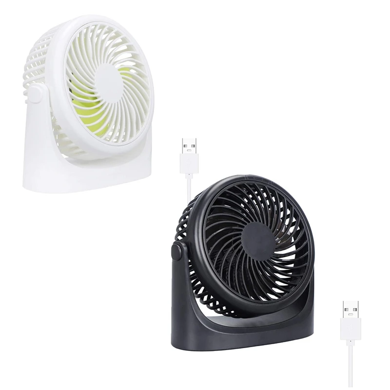 

Портативный мини настольный вентилятор, USB Перезаряжаемые, Скорость регулируемое наголовное крепление 360 ° вращающийся Персональный венти...