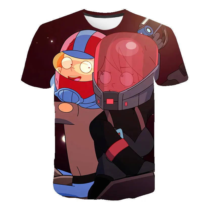 

2021 summer new men's T-shirt animation game 3D digital printing T-shirt crew Casual Short Sleeve