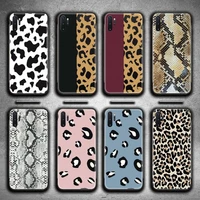 black white cow snake leopard print phone case for samsung galaxy note20 ultra 7 8 9 10 plus lite m51 m21 j8 plus 2018 prime