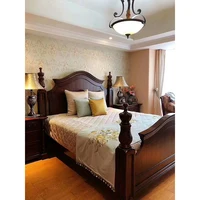 Hot selling antique wooden bed furniture setsمجموعة أثاث السرير  Горячий продавать деревянный комплект мебели для кровати GF35.1