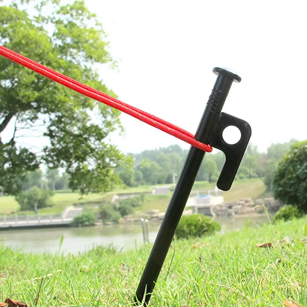 

2pcs 20cm Cast Iron Nail Outdoor Hiking Awning Canopy Tent Peg Metal Beach Snow Tent Pegs Stakes 20Cm Cast Iron Nail