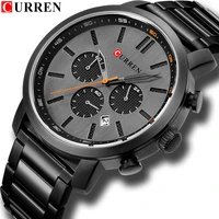 mens watches curren top brand luxury waterproof date clock male steel strap casual quartz watch men sports wrist watch