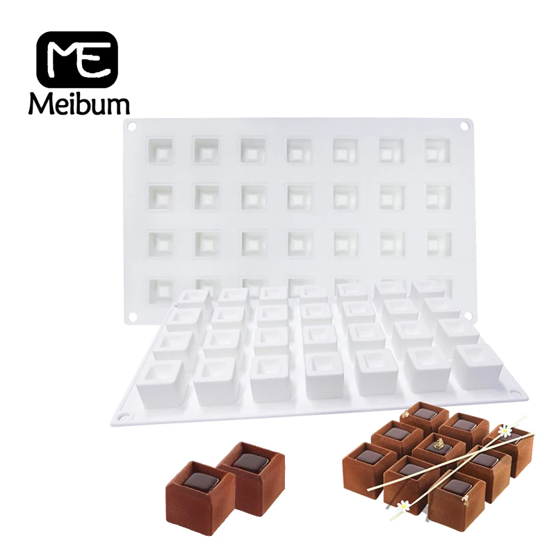 Meibum 28 полостей квадратный шоколадный Маффин Кондитерские инструменты для