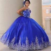 fanshao wd836 quinceanera dress beads silver appliques strapless for 15 girls ball formal gowns charming puffy vestido