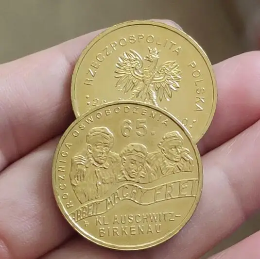 27 мм Польша 100% настоящая памятная монета оригинальная коллекция - купить по