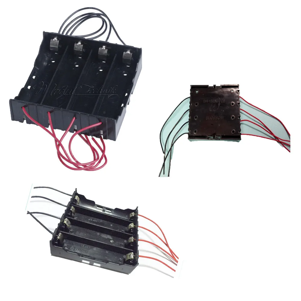Новый черный пластиковый чехол для аккумулятора 18650 DIY хранения 1/2/3/4x18650