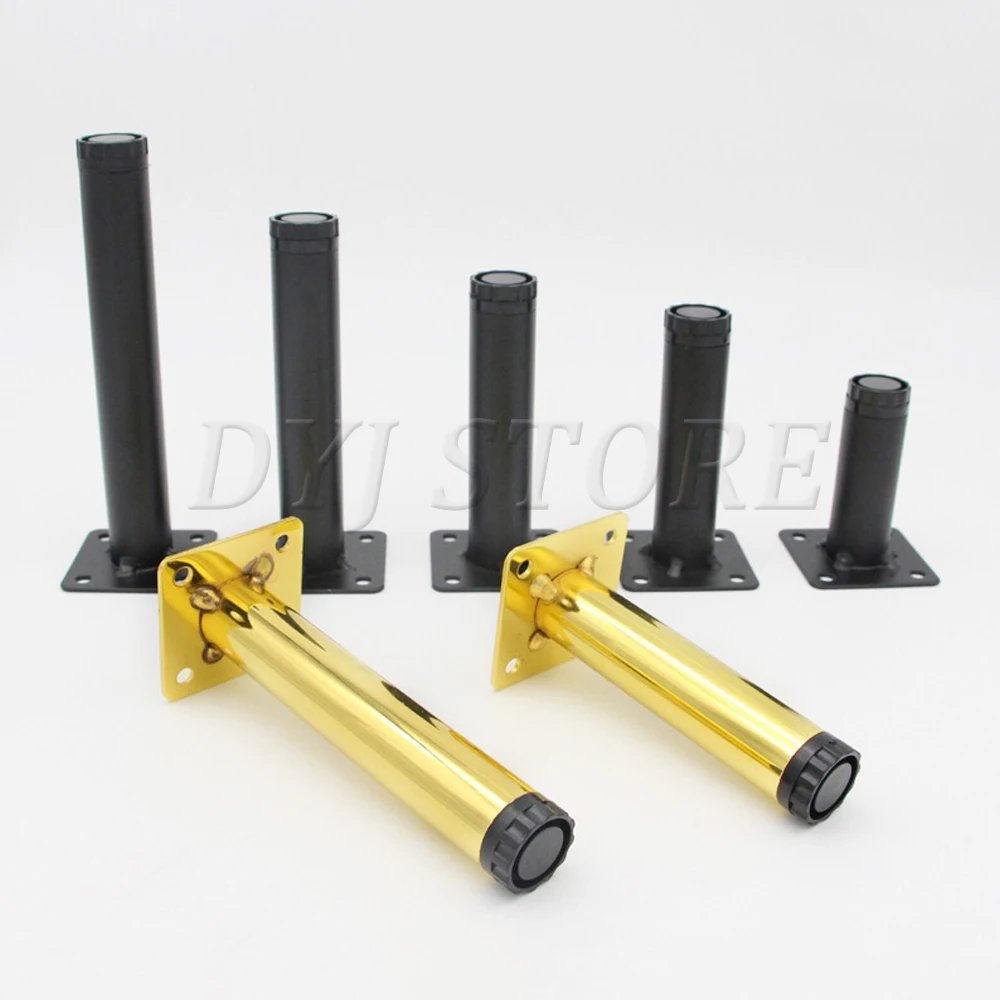 

4 шт. в упаковке 100-180 мм металлические ножки мебели для тяжелых условий работы Поддержка ножки для дивана ТВ скамья шкаф Кофе стол