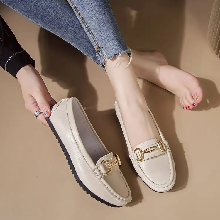 Осенняя женская повседневная обувь без застежки для медсестры мягкий подшитый