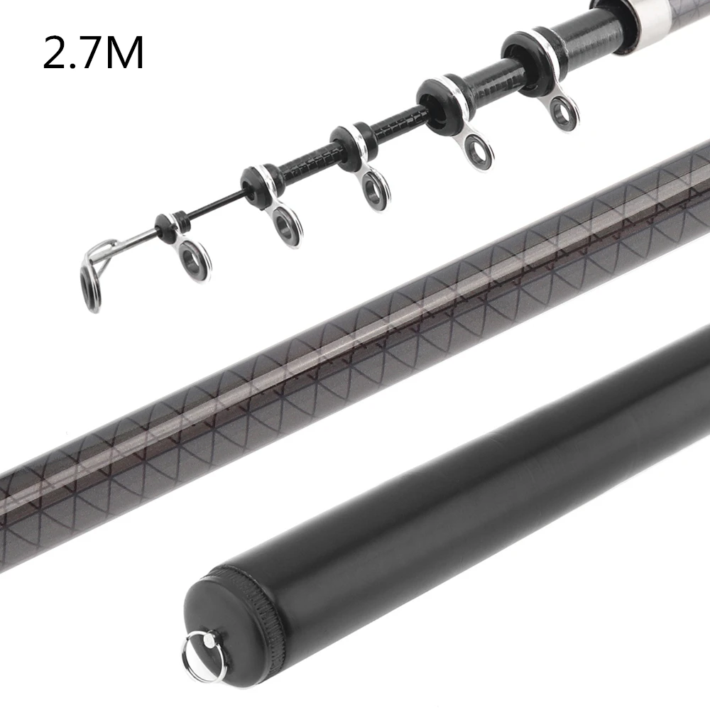 

2.7m Smooth and Durable Telescopic Rock Carp Fishing Rod 5 Section Carbon Fiber Surf Spinning Pole