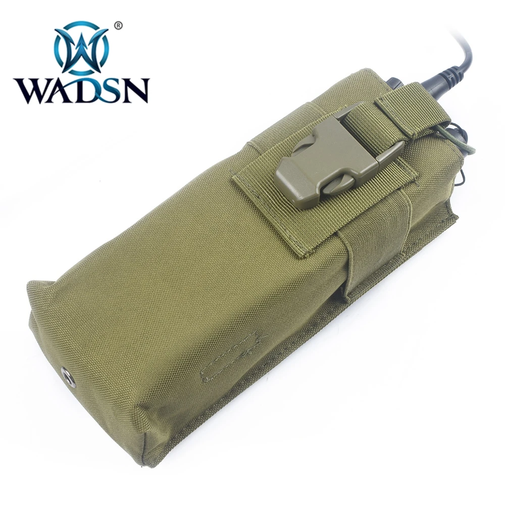 OD WADSN тактический жилет система сумка AN/PRC148/152 Беспроводная рация Сумка Molle Карманный переговорный аксессуар для гарнитуры - Цвет: OD