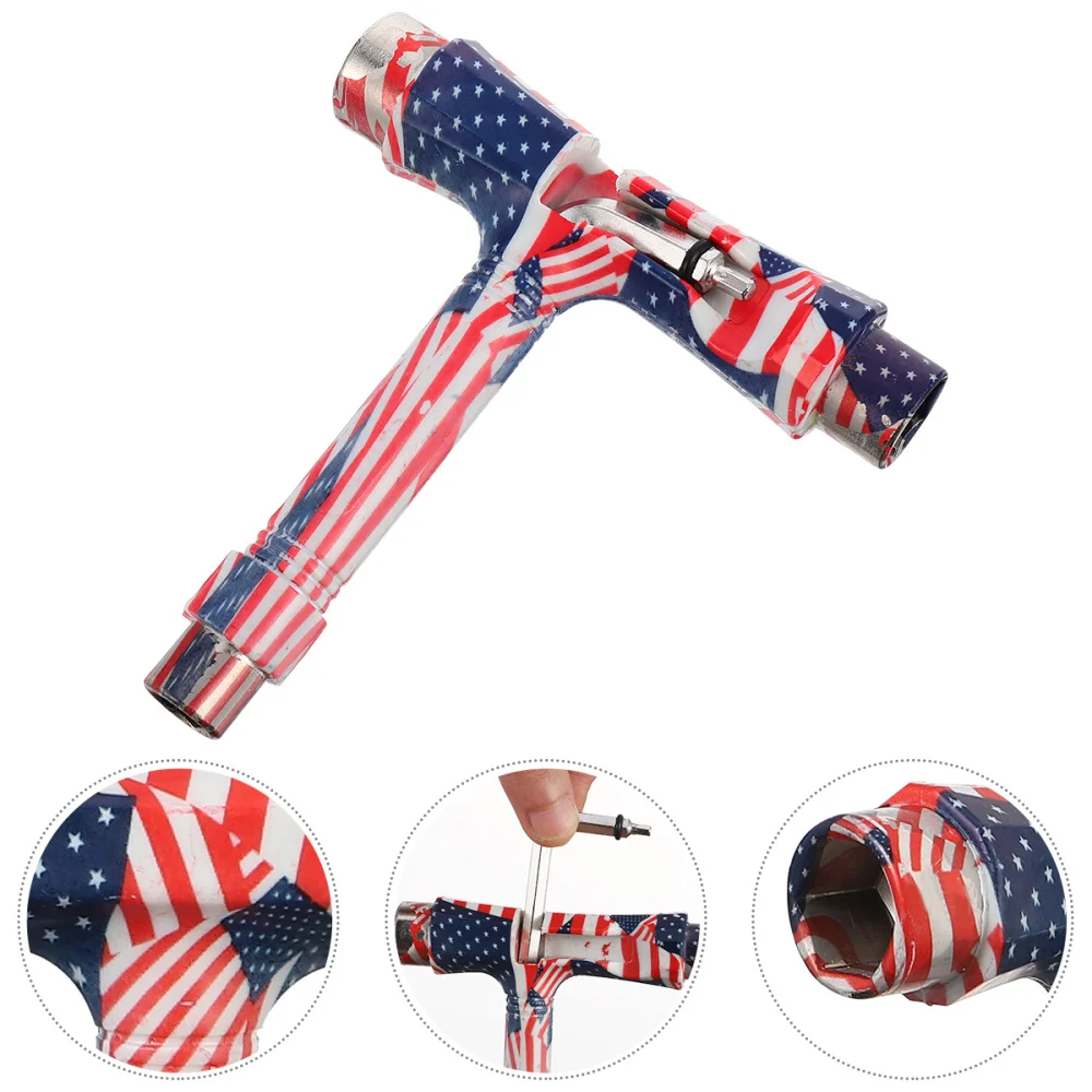 

All-in-One Tools Multi-Function Portable Skateboard T Tool Accessory