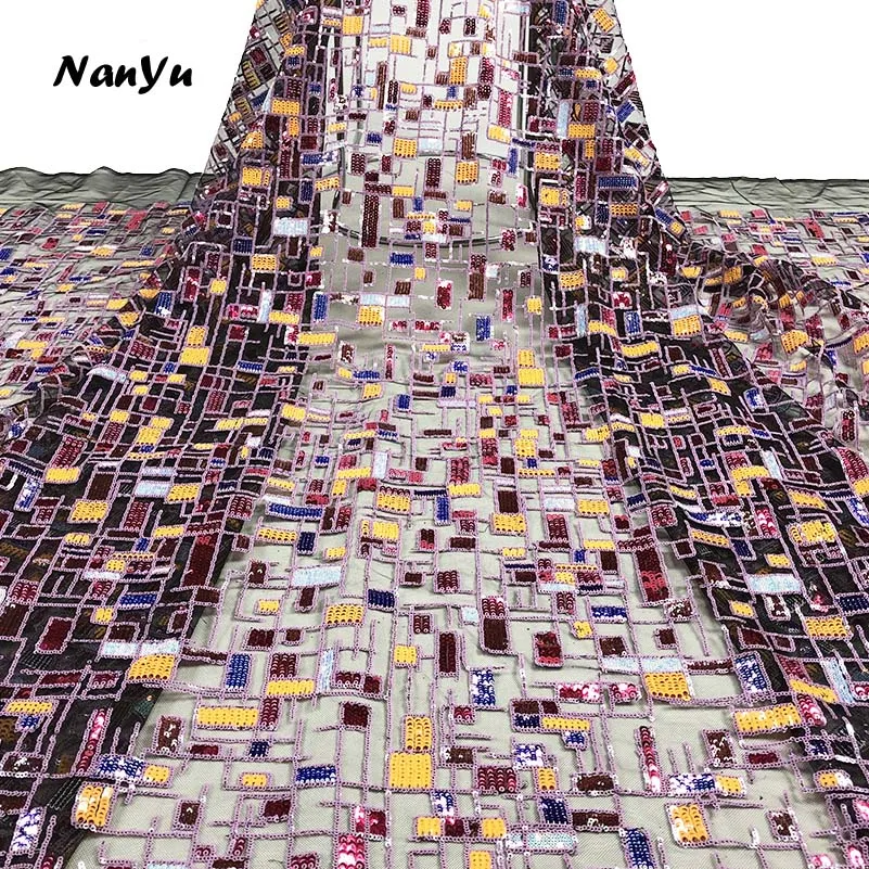 Африканская кружевная ткань 2019 новейшая Высококачественная сетчатая