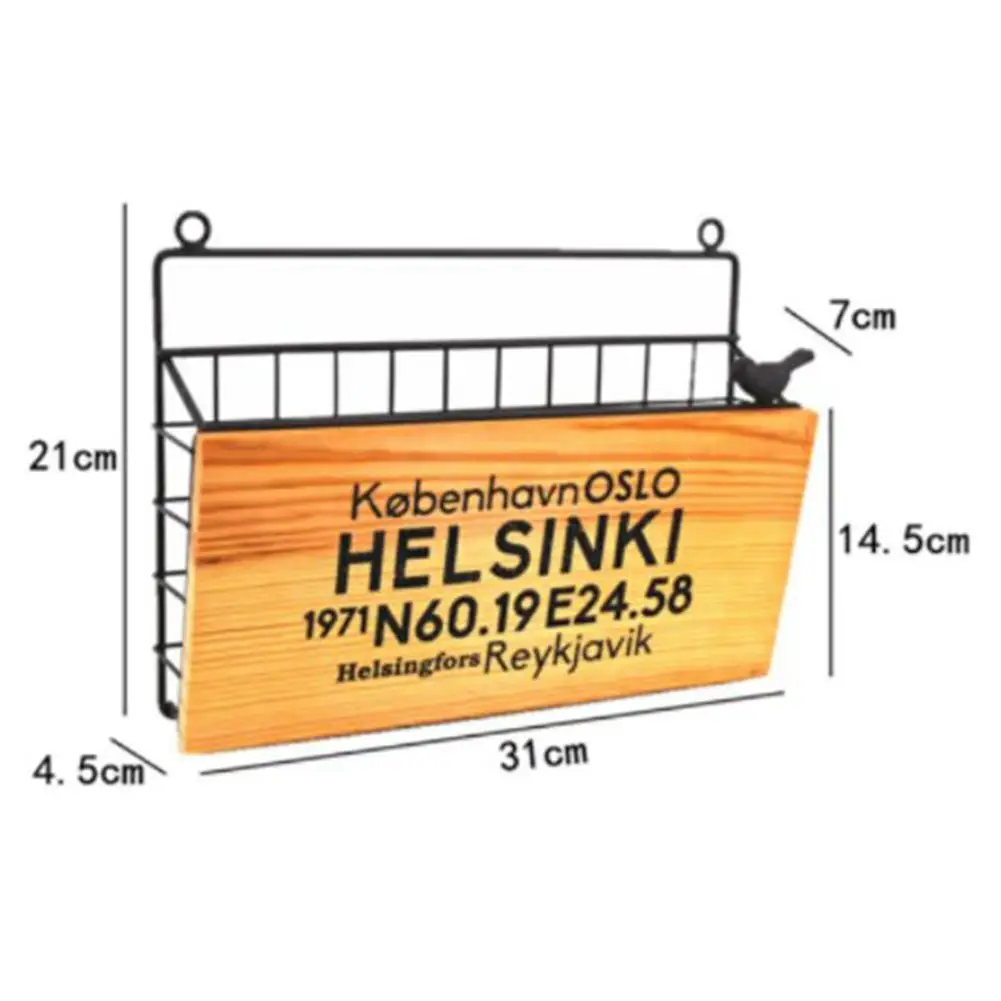 MeterMall железная художественная стена висячая корзина для хранения букв ворот