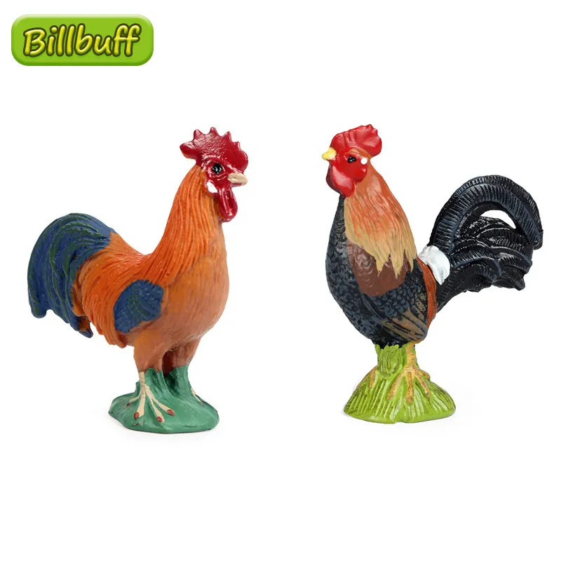 

Mini Simulation Poultry Animals ABS Cocks Action Model Figures Collection Miniature Cognition Educational Toys for Children Gift