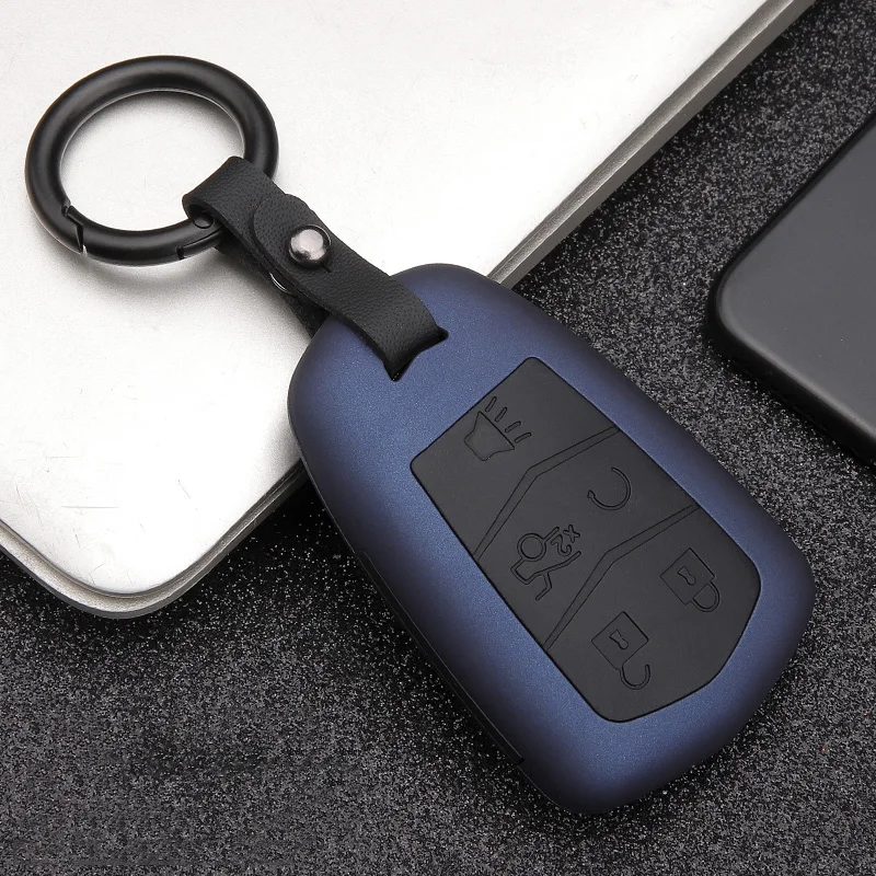 Чехол для автомобильного ключа из углеродного волокна Cadillac ESV Escalade CTS XTS SRX ATS 2015 2016