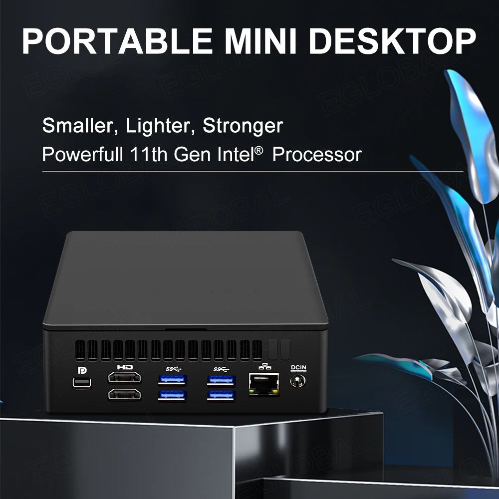 

EGLOBAL новейший мини-ПК TPM 2,0 с 11 процессором CPU i5 i7 поддержка 1135G7 1165G7 Thunderbolt 4 порта WIFI 6AX200
