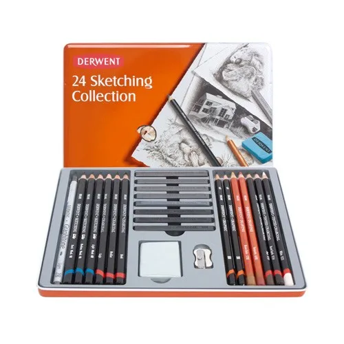 Набор карандашей Sketching Collection 24 цвета в металлической упаковке - купить по