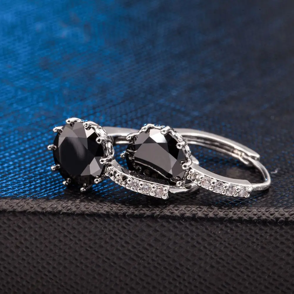 Новые модные циркониевые серьги-гвоздики со стразами блестящие красочные