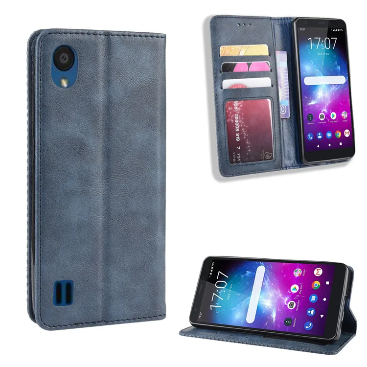 Для zte Blade A5() Чехол кошелек Флип Стиль Винтаж PU кожа магнит задняя крышка телефона для zte Blade A5 с фоторамкой