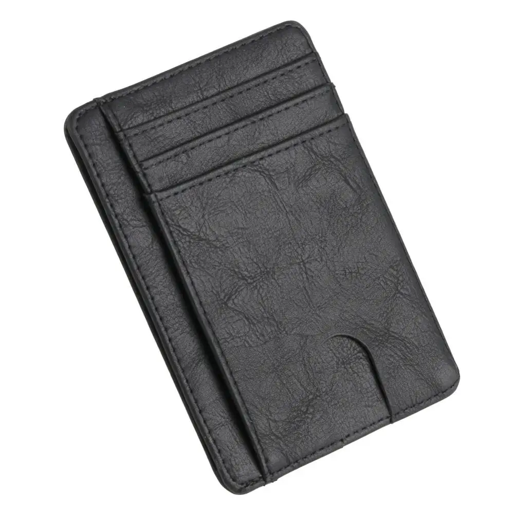 Мужской модный Повседневный тонкий кожаный кошелек мужской держатель для