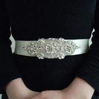 missrdress pearl crystal bridal belt rhinestones wedding belt beads bridal sash flower belts for wedding dress beltes jk842