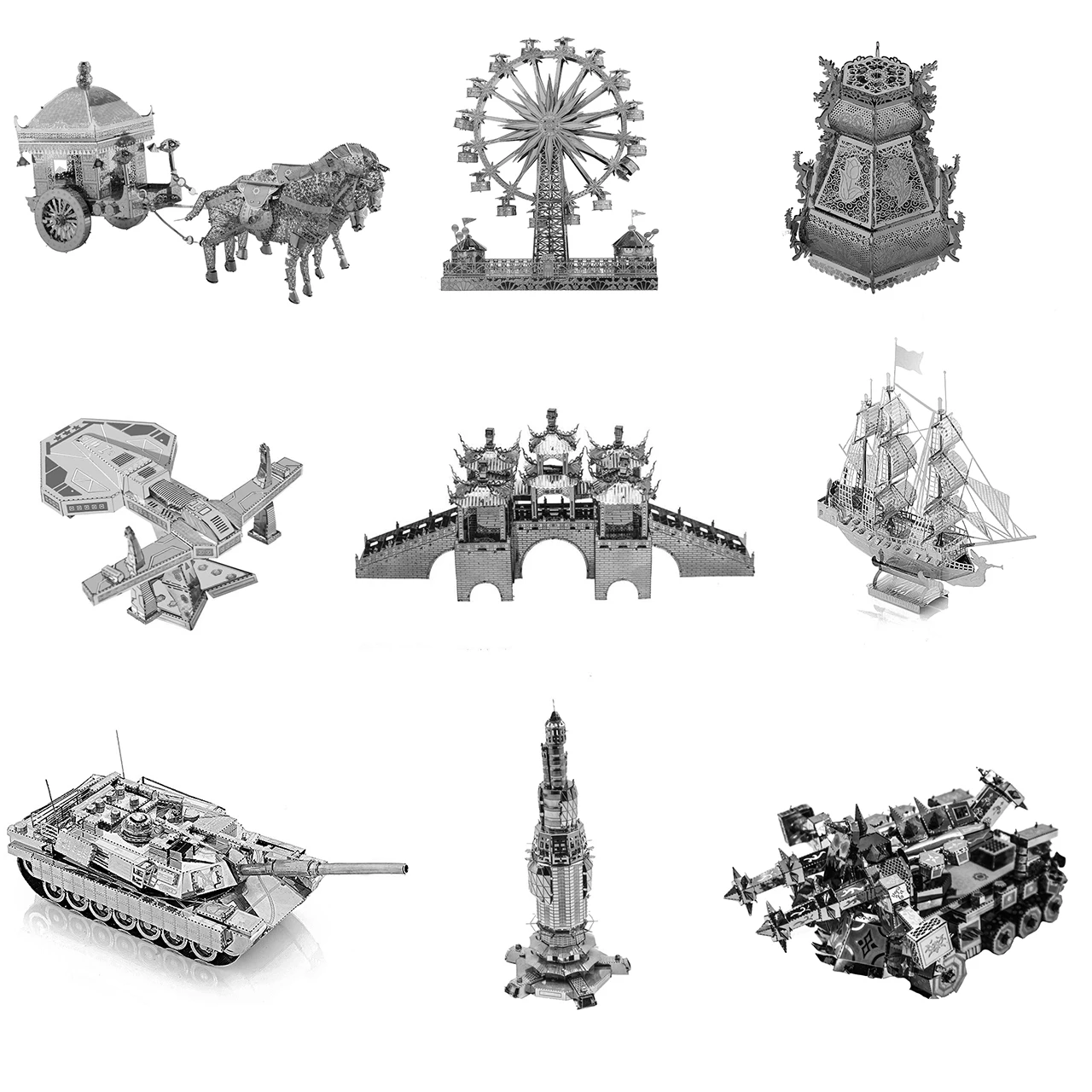 Пазл игрушка для взрослых 3D металлическая модель головоломка 25 типов DIY сборочный набор из нержавеющей стали Коллекция образования подарок маленькое украшение