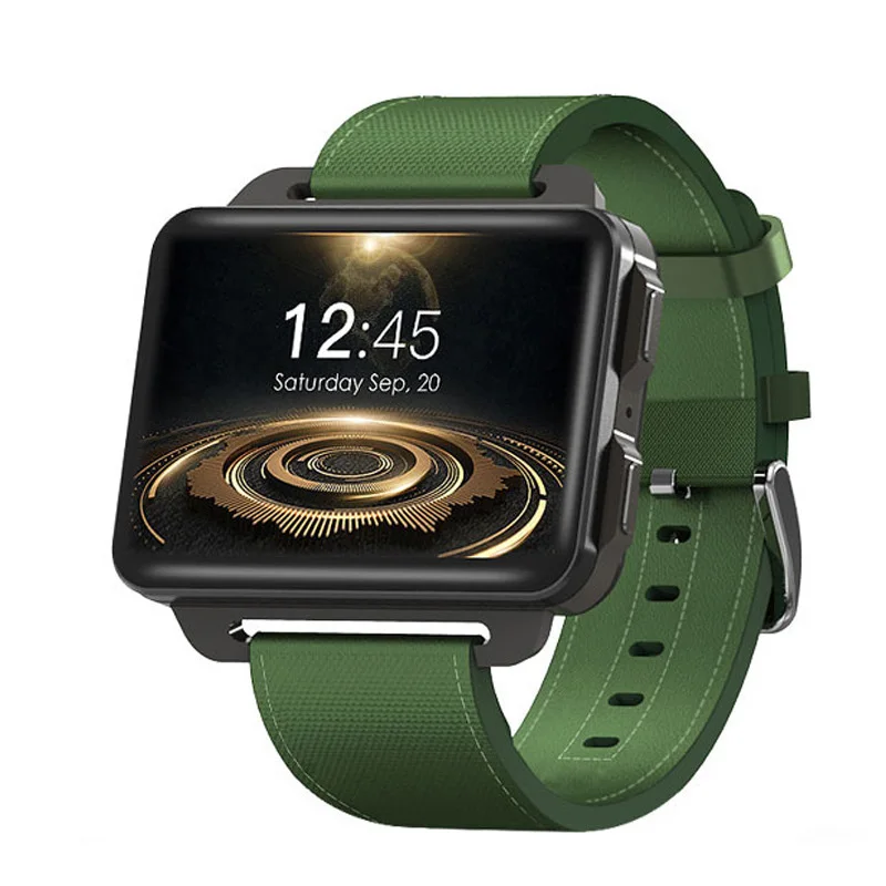 Green LEMFO LEM4 PRO 3g SIM gps wifi умные часы для мужчин монитор сердечного ритма звонки сообщения видеоплеер Шагомер Умные часы Android для мужчин - Цвет: Green