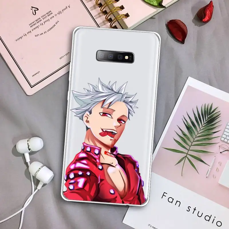 

anime seven deadly sins Phone Case Transparent For Samsung Galaxy A71 A21s S8 S9 S10 plus note 20 ultra