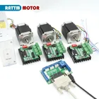 3-осевой  Nema 23 шаговый двигатель 76 мм (двойной вал)  TB6560 MD430 одноосевой драйвер и 5-осевая разрывная плата