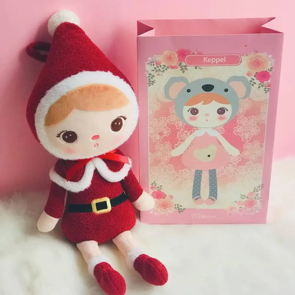 Плюшевые игрушки мягкие животные новогодние куклы милый олень Санта кеппл