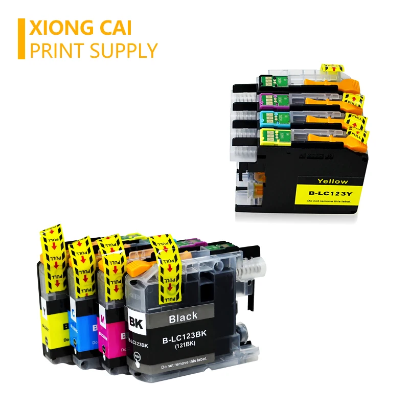 Совместимые чернильные картриджи XiongCai LC123 12X для brother MFC-J4510DW J4610DW MFC-J4410DW J4710DW
