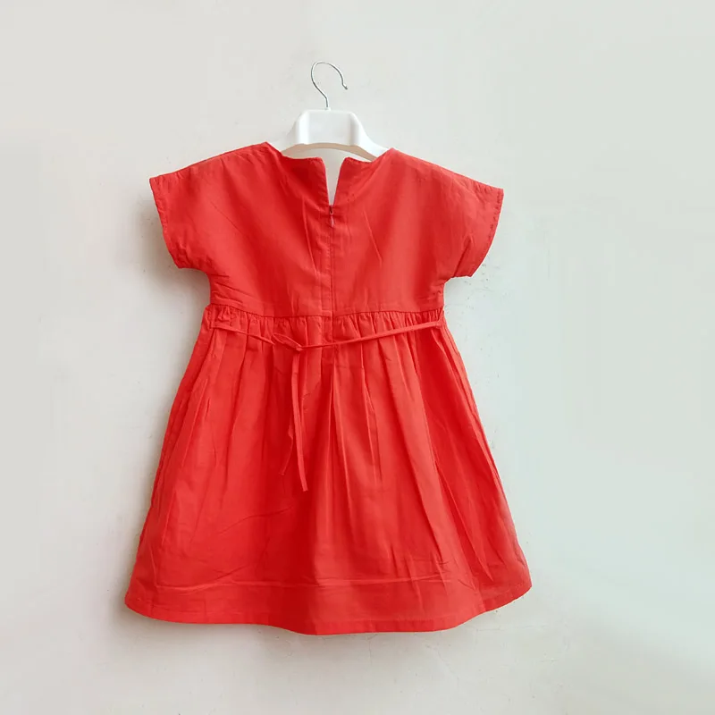 Платье с вышивкой для девочек летнее хлопковое платье принцессы дня рождения |