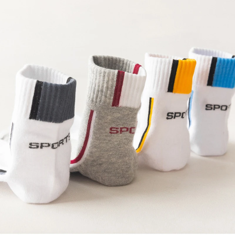 

The New Men's Cotton Sports Socks Wear-resistant Breathable Tight Soles Loops Sweat-absorbent Wearable In All Seasons Female