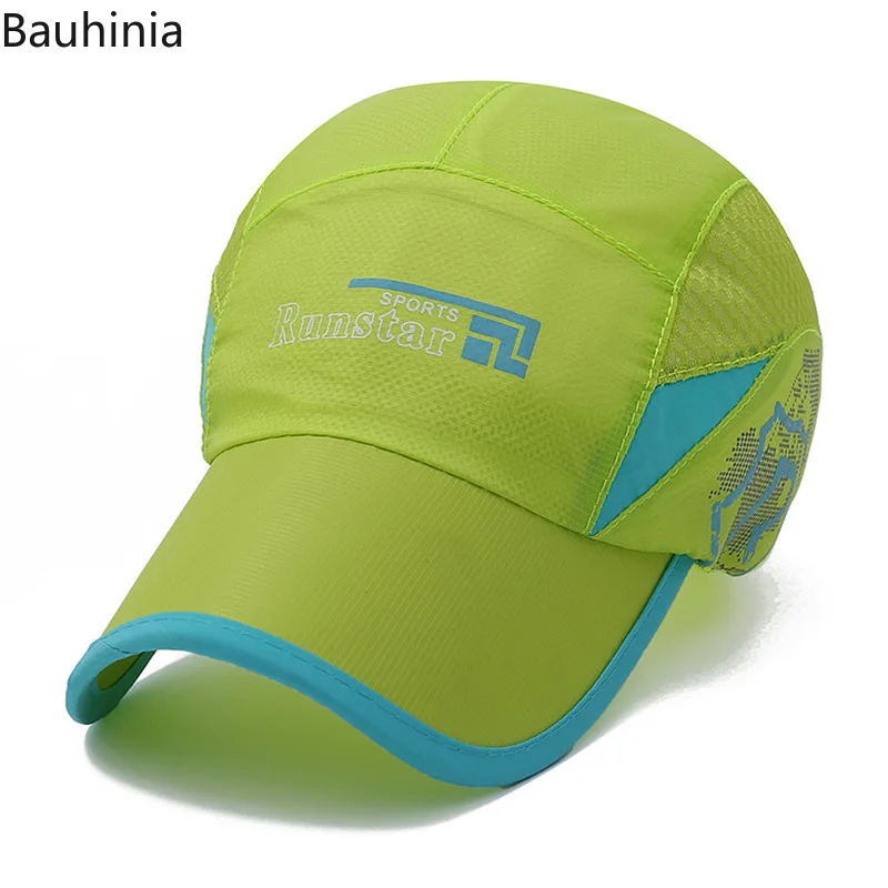 

Bauhinia Summer Breathable Baseball Cap Women Snapback Caps Mesh Flash Drying Fisherman Hats Men's Outdoor Golf Sport Sun Hats