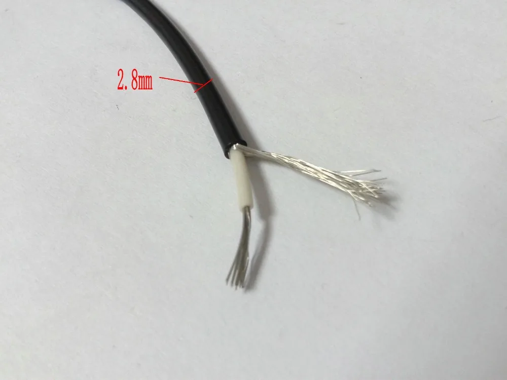 

10M CABLE,1CORE,shield, 22AWG, PVC Cable 300V 80 degree centigrade New