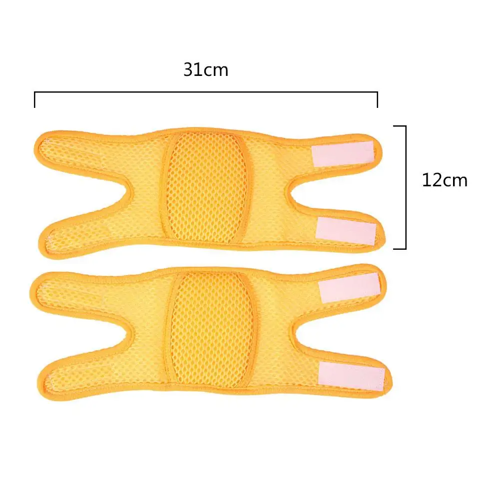 

Children's Pure Color Breathable Mesh Sponge Kneepad, Children's Crawling Kneepad Adjustable Velcro Leg Warmer