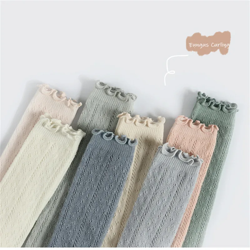 Новые летние милые детские гольфы тонкие мягкие хлопковые сетчатые носки для