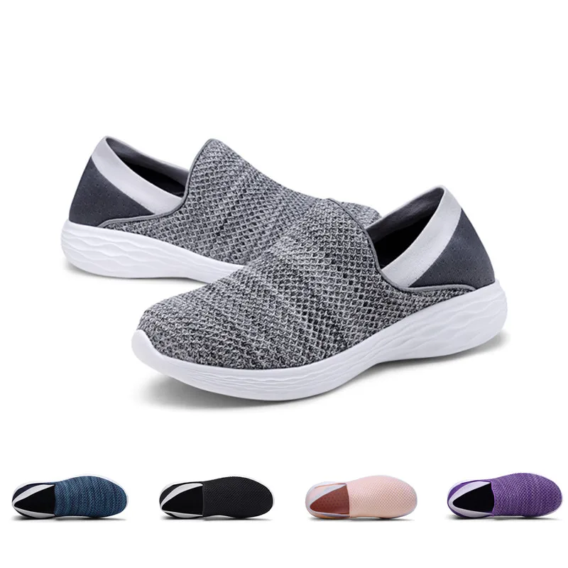 

Кроссовки женские без шнуровки, повседневные туфли на плоской подошве, лоферы для тренировок