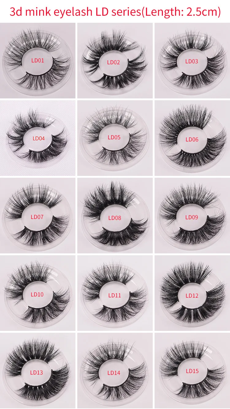 

VIP LINK 25mm lengthened mink hair eyelashes 100 pairs wholesale price via DHL to US